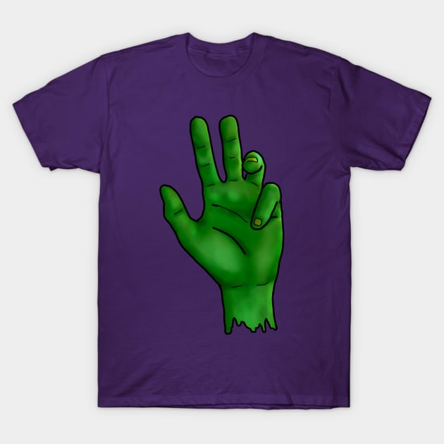 Zombie Hand T-Shirt by SianPosy